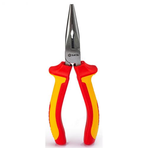SATA VDE Insulated Long Nose Pliers 8" [70132]