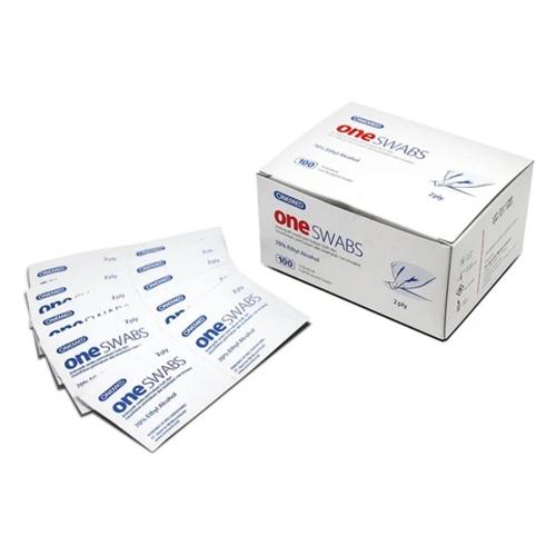 ONEMED One Swabs 2ply 70% Ethyl Alcohol