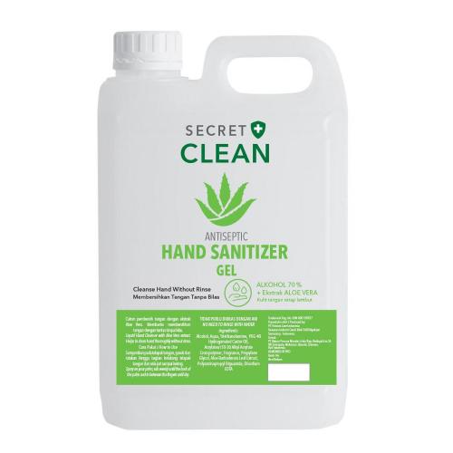 Secret Clean Hand Sanitizer Antiseptic Gel 5 liter