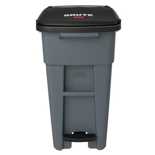 RUBBERMAID 32 Gal Step On Rollout Container 1971944 Gray