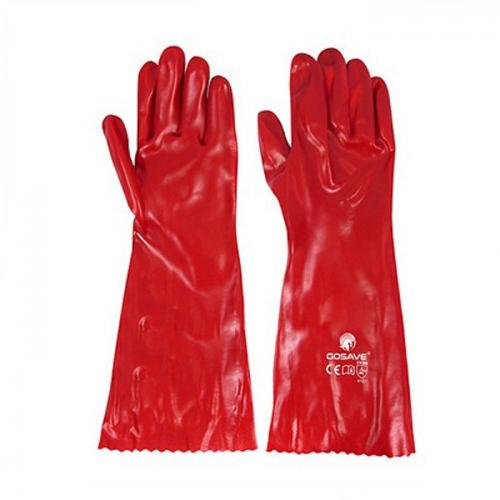 GOSAVE PVC Glove 16" Red