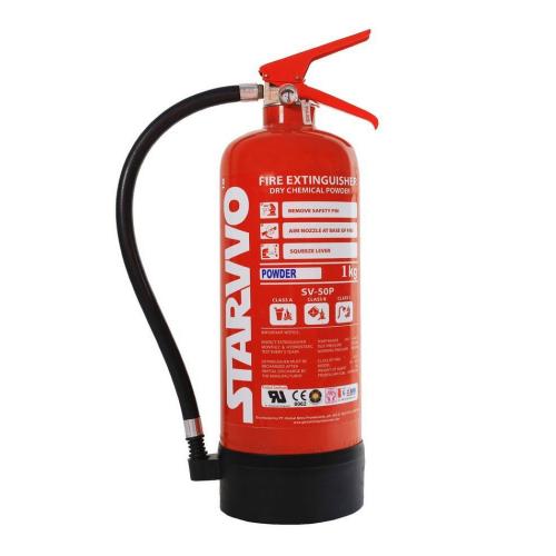 Starvvo Fire Extinguisher ABC Dry Chemical Powder 1 Kg SV-10P