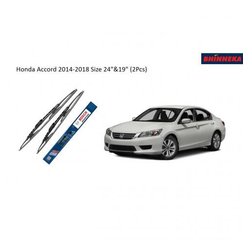 BOSCH Advantage Wiper for Honda Accord 2014-2018 Size 24" & 19" (2Pcs)