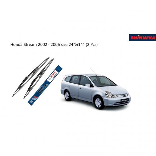 BOSCH Advantage Wiper for Honda Stream 2002 - 2006 size 24"&14" (2 Pcs)