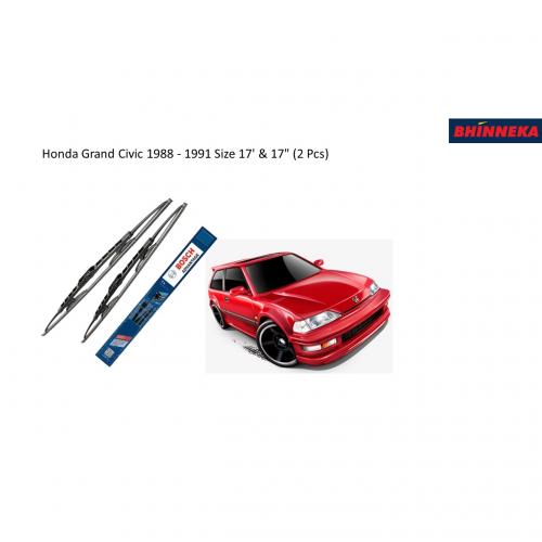 BOSCH Advantage Wiper for Honda Grand Civic 1988 - 1991 Size 17' & 17" (2 Pcs)
