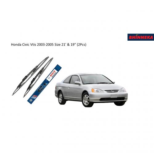 BOSCH Advantage Wiper for Honda Civic Vtis 2003-2005 Size 21' & 19" (2Pcs)