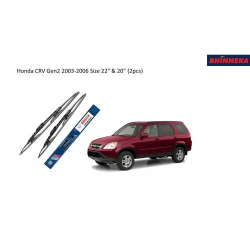 BOSCH Advantage Wiper for Honda CRV Gen2 2003-2006 Size 22" & 20" (2pcs)