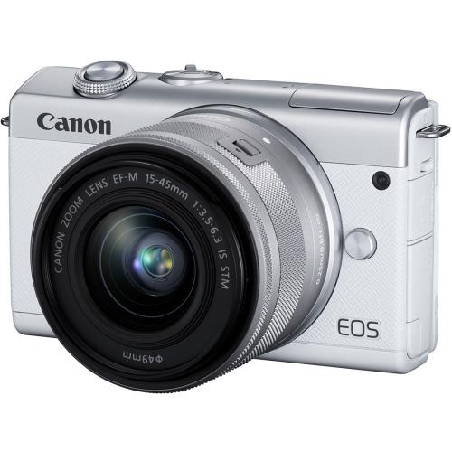 CANON EOS M200 with EF-M15-45mm Lens White