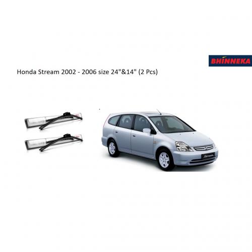BOSCH Clear Advantage for Honda Stream 2002-2006 Size 24" & 14" (2 Pcs)