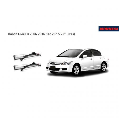 BOSCH Clear Advantage for Honda Civic FD 2006-2016 Size 26" & 22" (2 Pcs)