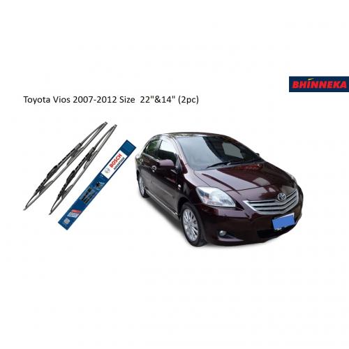 BOSCH Advantage Wiper for Toyota Vios 2007-2012 Size 22 Inch & 14 Inch