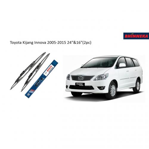 BOSCH Advantage Wiper for Toyota Kijang Innova 2005-2015 Size 24 Inch & 16 Inch