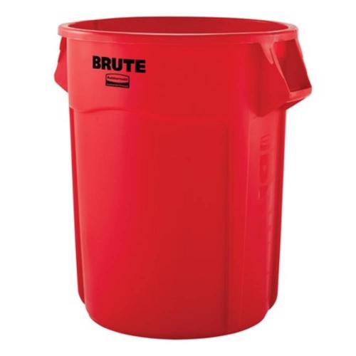 RUBBERMAID Vented Brute 55 Gal FG265500RED Red