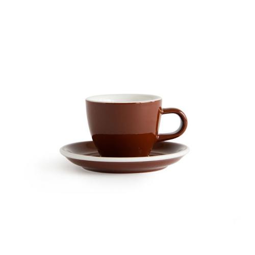 ACME Demitasse Cup 70 ml with Saucer Weka Brown