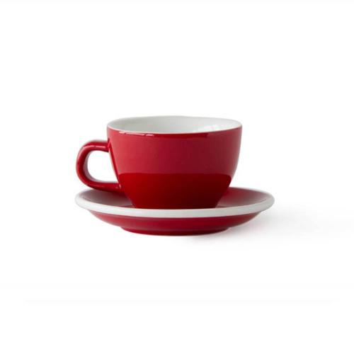ACME Flat White Cup 150ml with Saucer Rata Red