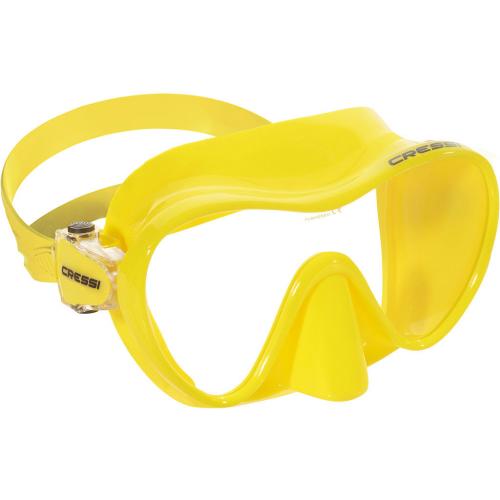 CRESSI Mask F1 Silicone Frameless [ZDN281010] - Yellow