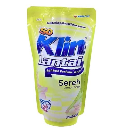 SO KLIN Pembersih Lantai Pouch Sereh/Lemon Grass 780 ml
