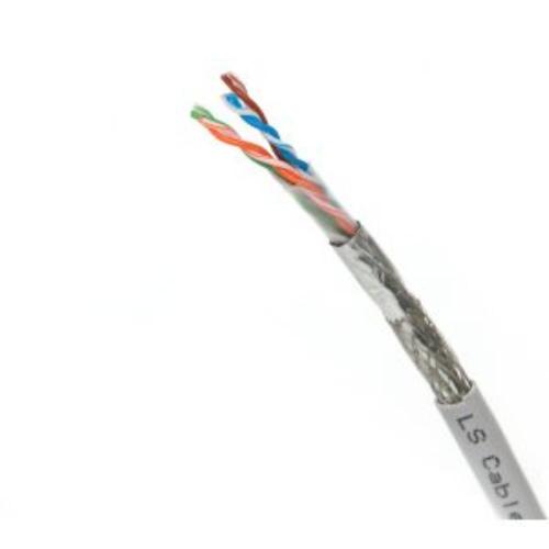 LS CABLE SF/UTP Cable Category 6 4-Pair Solid [SFP-G-C6G-E1VN-M 0.5X004P/GY] - Grey