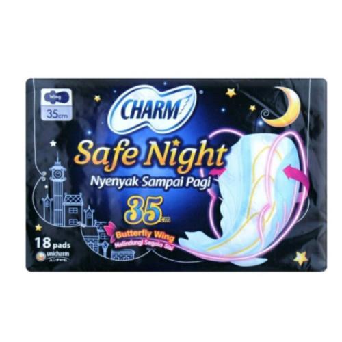 Charm Safe Night 35cm Wing 18 Pad