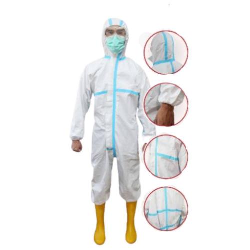 Promed+ Disposable Hazmat Suit with Blue Seam Sealing Tape