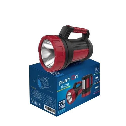 PUSH ON Push On LED Flashlight 40 Watt FL-7201