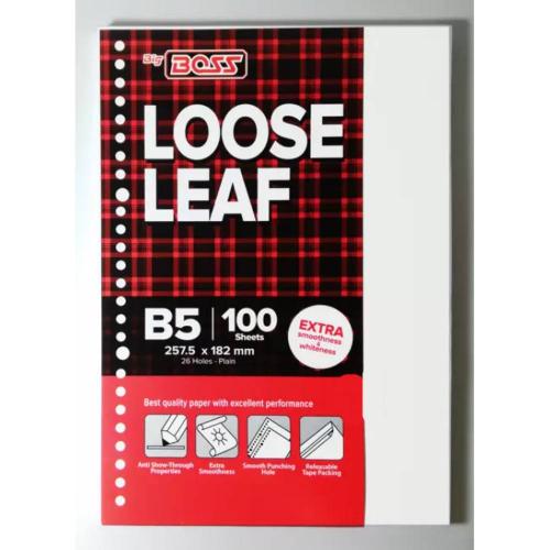 BIG BOSS Loose Leaf B5 Polos 100 Lembar