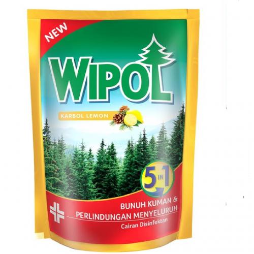 WIPOL Karbol Pembersih Lantai Lemon Reffil 780 ml