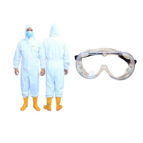 TIGER HEAD Hazmat Protective Coverall with PLATINUM Protective Goggle