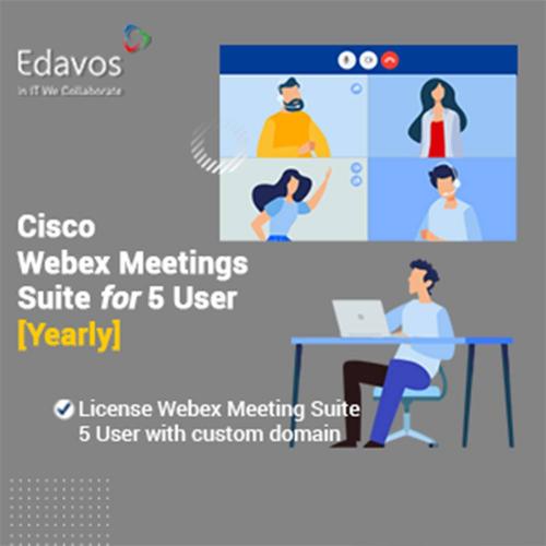 CISCO Cisco Webex Meetings Suite 5 User (Yearly)