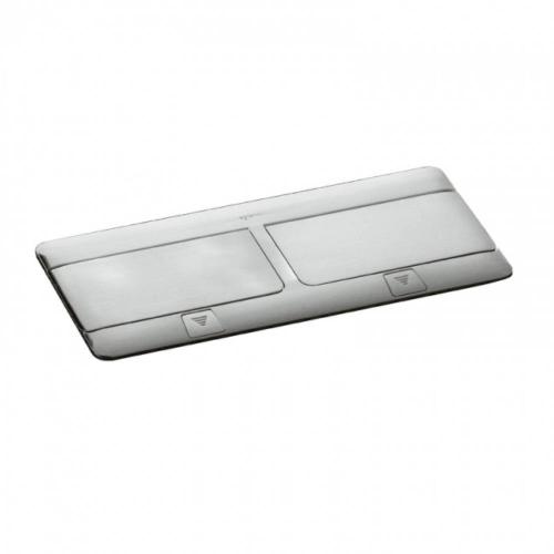 LEGRAND Pop Up Socket 8 (2x4) Modul Brushed Stainless Steel 054023