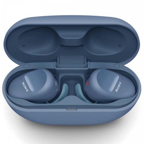 SONY Truly Wireless Noise Cancelling Headphones for Sports WF-SP800N Blue