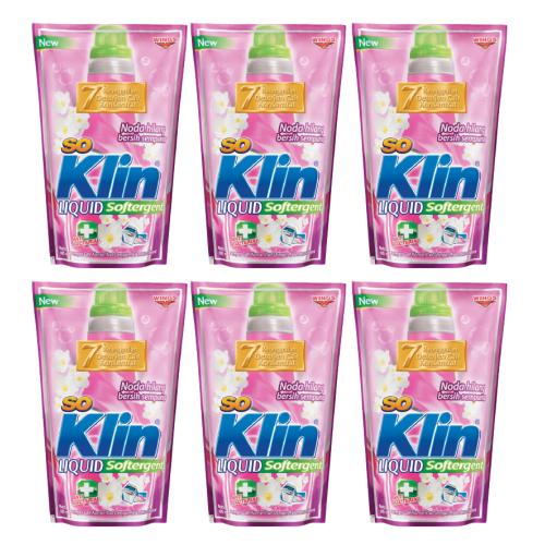 SO KLIN Liquid Detergent Softergent Pouch 6 x 750 ml