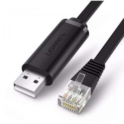 UGREEN CM204 USB to RJ45 Console Cable 1.5m Black