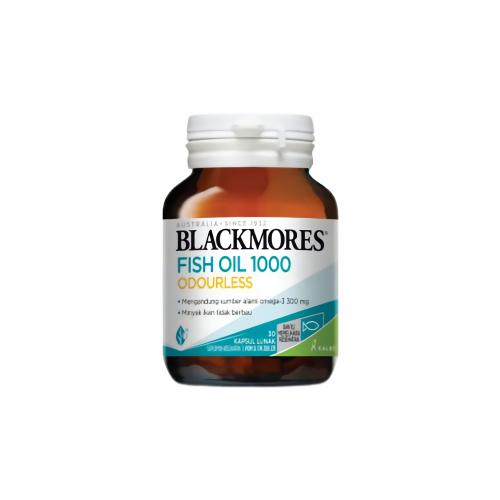 BLACKMORES Odourless Fish Oil 1000 30 Tablets