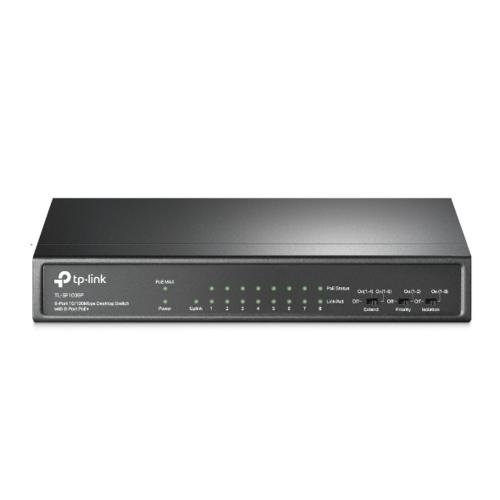 TP-LINK 9-Port Unmanaged Switch with 8 PoE+ Ports TL-SF1009P