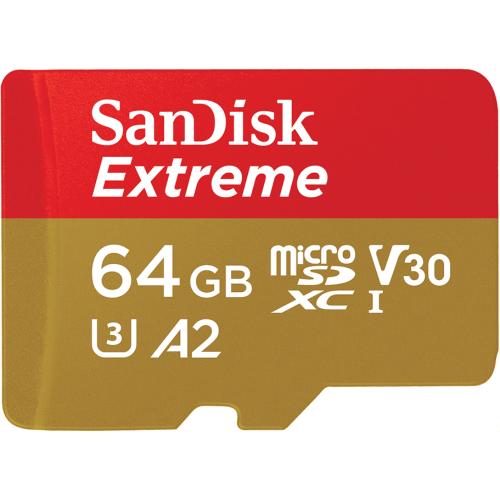 SANDISK Extreme MicroSDXC 64GB [SDSQXA2-064G-GN6GN]