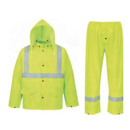 Allsafe Polyester Rainsuit Jacket & Pant with Reflective Tape ALS-RS002 M