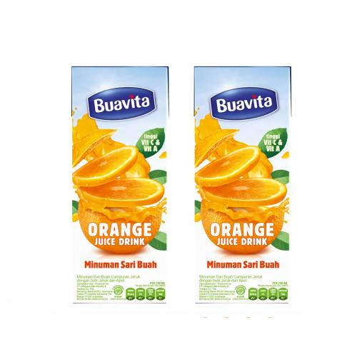 BUAVITA Orange 250 ml 2 Pcs