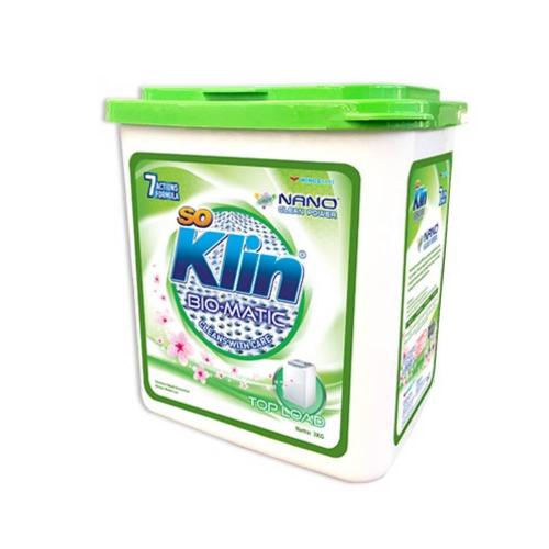 SO KLIN Powder Detergent Bio Matic Top Load 3 kg