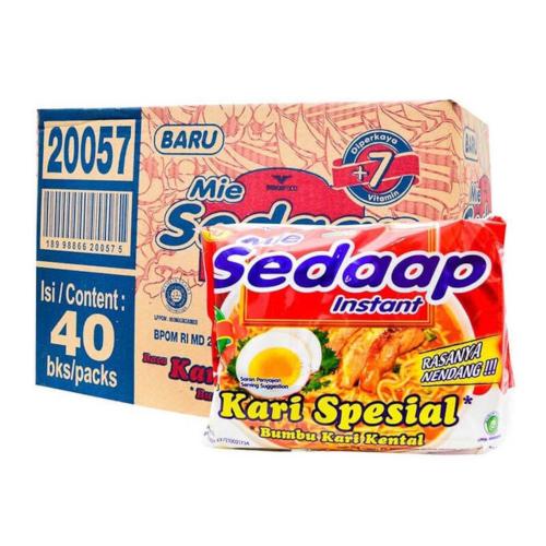 Mie Sedaap Instant Kari Kental Spesial 72 gram 1 Karton @40 Pcs