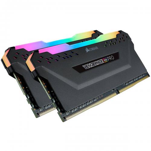 CORSAIR Vengeance RGB Pro 32GB (2x 16GB) DDR4 DRAM 3600MHz C18 Memory Kit [CMW32GX4M2D3600C18] - Black