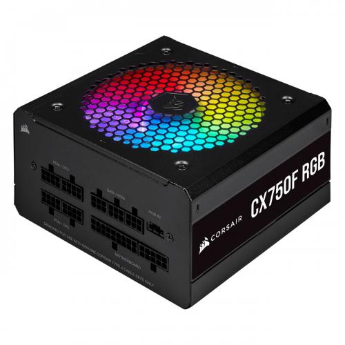CORSAIR RGB 750 Watt 80 Plus Bronze Certified Fully Modular CX750F [CP-9020218-EU]