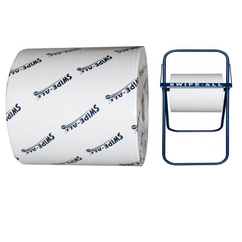 SWIPE ALL Multi Purpose Cleaning Wipers S70 Jumbo Roll [79970] with Standing Dispenser [79000]