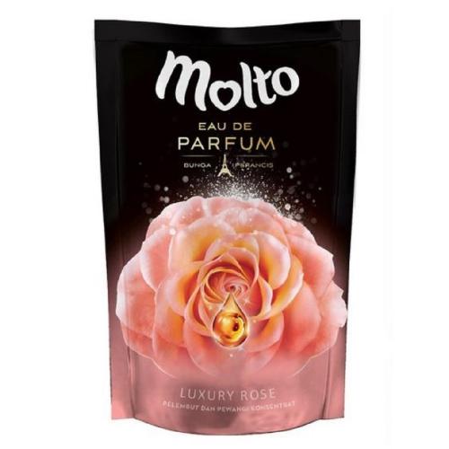 MOLTO Pelembut Dan Pewangi Pakaian Eau De Parfum Luxury Rose Pink 720 ml