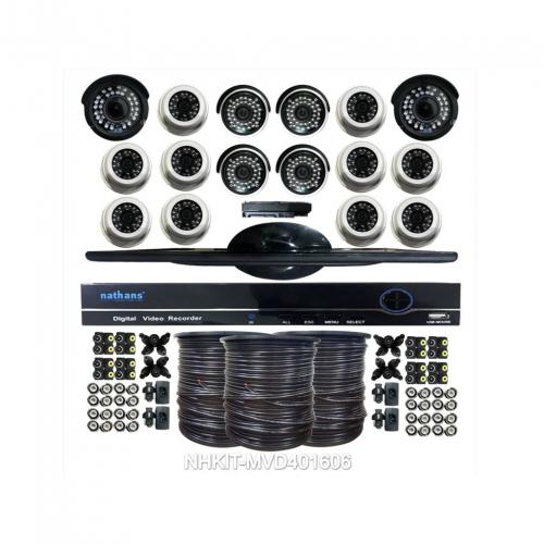 NATHANS CCTV Max Kit Extra 16 Cam Super AHD 4.0 MP NHKIT-MVD401606