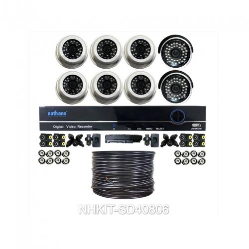NATHANS CCTV Special Kit 8 Cam Super AHD 4.0 MP [NHKIT-SD40806]