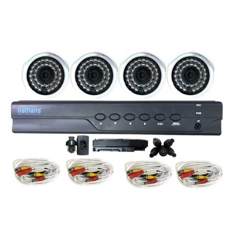NATHANS CCTV Kit 4 Cam Outdoor AHD 1.0 MP [NHKIT-D10402]