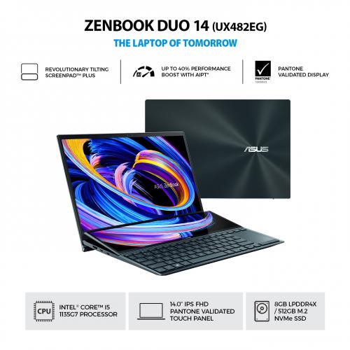 ASUS ZenBook Duo 14 UX482EG-KA551IPS Celestial Blue