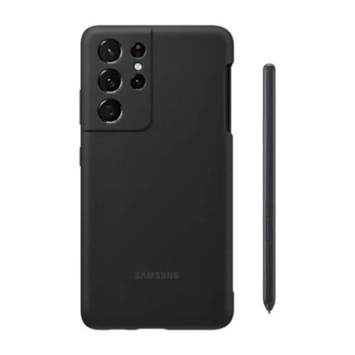 SAMSUNG Galaxy S21 Ultra 5G Silicone Cover with S Pen [EF-PG99PTBEGWW] - Black