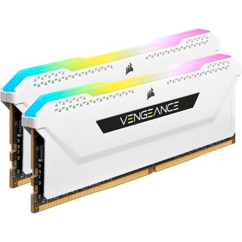 CORSAIR Vengeance RGB Pro SL 16GB (2x8GB) DDR4 DRAM 3200MHz C16 Memory Kit [CMH16GX4M2E3200C16] - Black